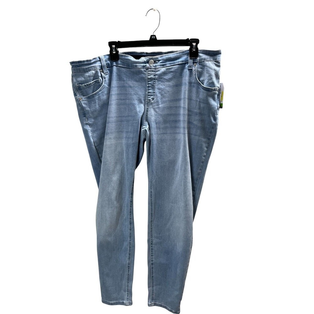 Time And Tru Jeans Size XXL Women's Maternity Blue Skinny Cotton Blend
